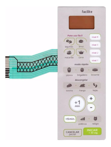 Teclado Para Microondas Consul Cmd20ab Membrana