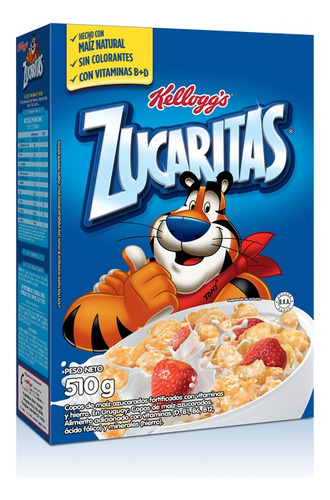 Kellogg's Zucaritas cereal de maíz grande azucarado 510g