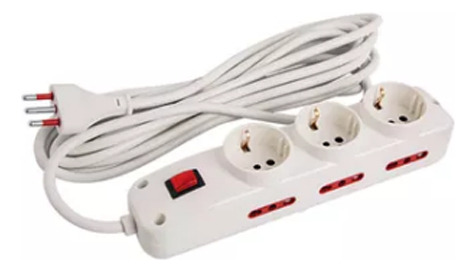 Alargue Zapatilla Con Cable De 3 Schuko + 6 Tomas 3 En Linea