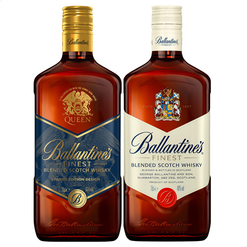 Whisky Ballantines Finest Edicion Limitada Queen + Finest X2