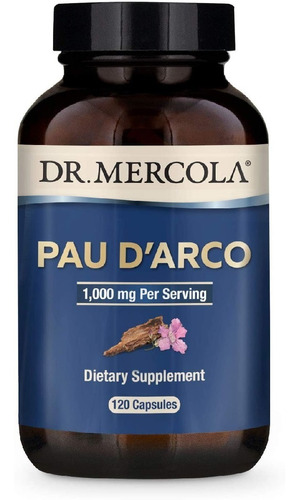 Pau D'arco 1000 Mg Dr. Mercola 120 Capsulas