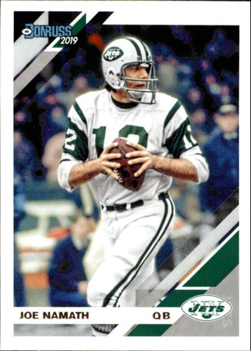 2019 Donruss Football 193 Joe Namath New York Jets Tarjeta C