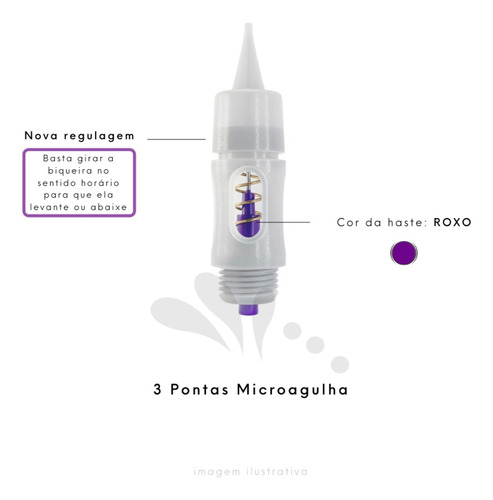 Agulha Gr Colors 3 Pontas Fine Circular Kit 10 Unid
