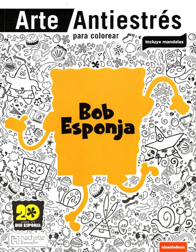 Mandalas Bob Esponja Calamardo Don Cangrejo Libro Colorear