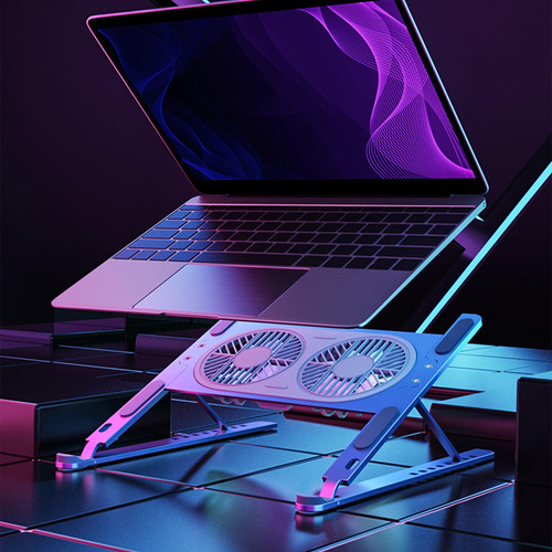 Soporte Para Computadora Portátil Plegable Con Ventiladores