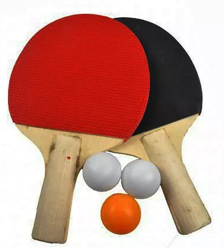 Kit Ping Pong Tenis Mesa 2 Raquetes 3 Bolas - POINT MIX ACESSORIOS