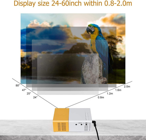 Proyector Mini Betensh Yg300 300lm Blanco+amarillo - 221052 Blanco+amarillo - 221052