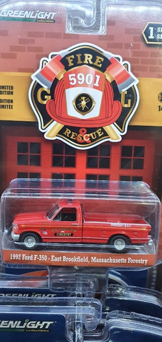 1992 Ford F-350 East Brookfield Fire Rescue Greenlight 1/64