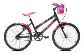 Bicicleta Aro 20 Mtb Girl Infantil Tridal Cor Preto