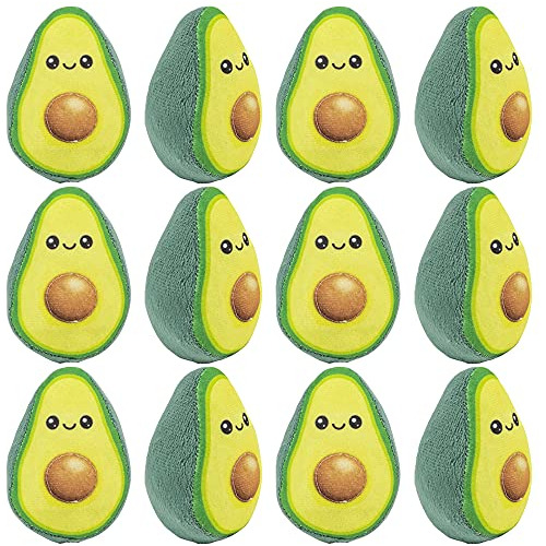 Artcreatividad Mini Plush Avocados Para Niños, Conjunto De 1