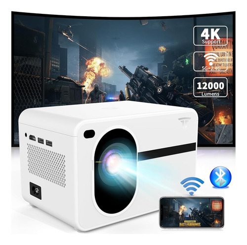 Proyector Wielio, Proyector Bluetooth Wifi Nativo 1080p 1200