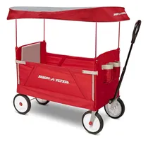Comprar Radio Flyer Carrito 3 En 1 Con Capota Vagón Plegable Rojo \u002Fa