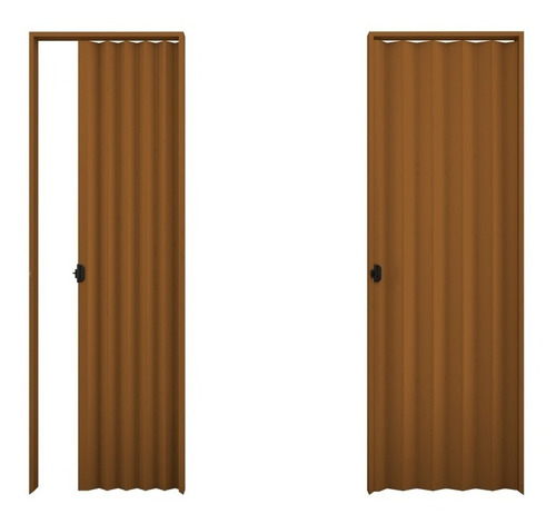 Puertas Plegables Pvc Marrón 0.90 X 2.10