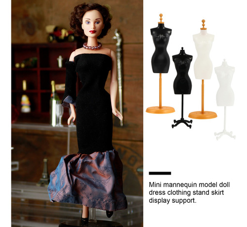 Imagem 3 de 8 de 4pcs Manequim Modelo Boneca Roupas Rack De Exibição Para Cri