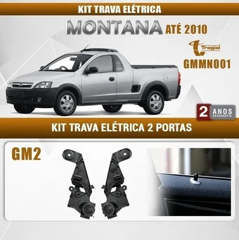 Imagem 2 de 3 de Kit Trava Elétrica Tragial Gm2 Mn Gm Montana Ate 2010