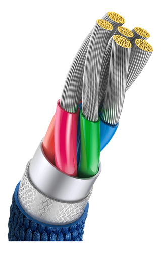 Cable Usb-a A Usb-c 100w Carga Rapida - Baseus Color Azul