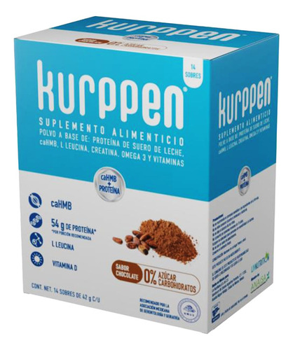 Suplemento Proteína De Suero De Leche - Hmb - Omega 3 Sabor Chocolate