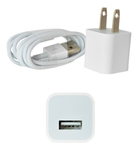 Cargador Pared Cable+cubo 5w Compatible Con Iph 7g