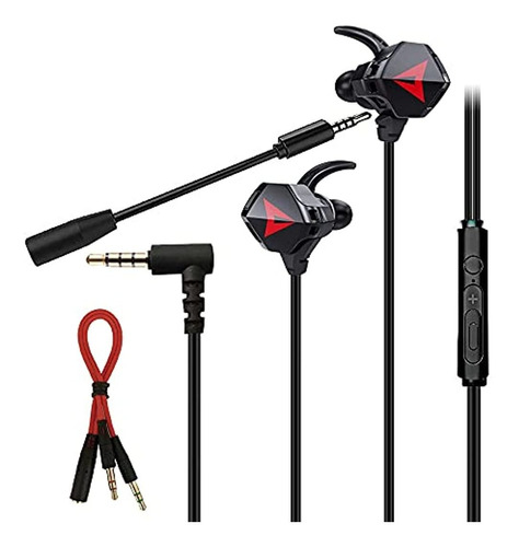 Kimtek Auriculares Con Cable Para Juegos Con Micrófono Doble