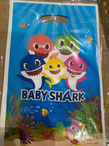 Bolsitas Plasticas X 10 De Cumpleaños De Baby Shark
