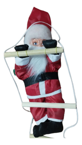 Papai Noel 70cm Subindo Escada Boneco Varanda E Janela Natal