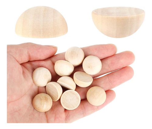 3 Paquete Variado De Cuentas De Madera Para 3 Piezas