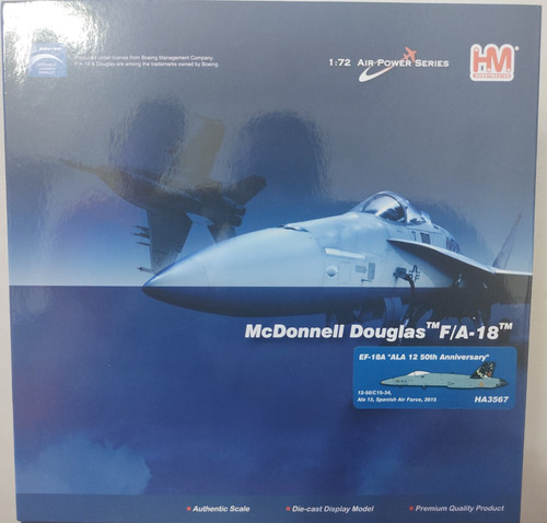 1/72 F/a-18 Ala 12 Spanish Air Force Die Cast Hobby Master