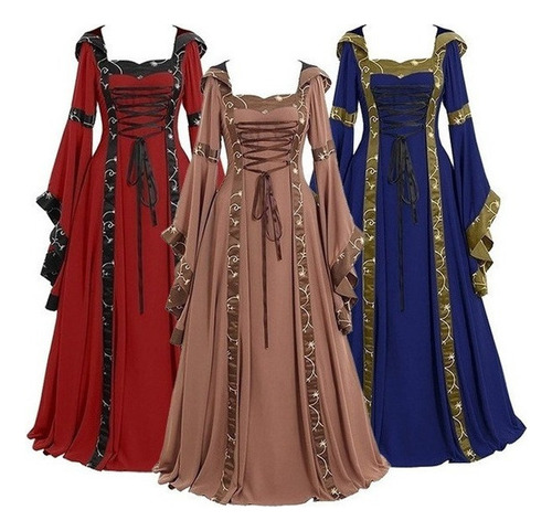 Ropa Gótica Medieval Vestidos De Halloween Ropa De Cosplay