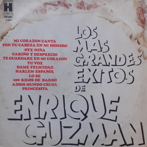 Vinilo - Enrique Guzman (los Mas Grandes Exitos)