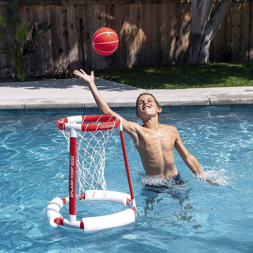 Canasta Inflable Basketbol Con 2 Pelotas Para Alberca Playa