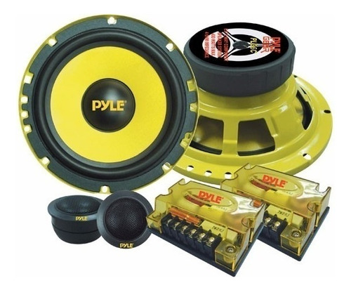 Pyle Parlante Componentes Plg6c + Tweete 2 Vias 400 Watts