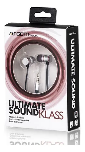 Auriculares Y Manos Libres Argom Sound Klass Macrotec Color Plateado