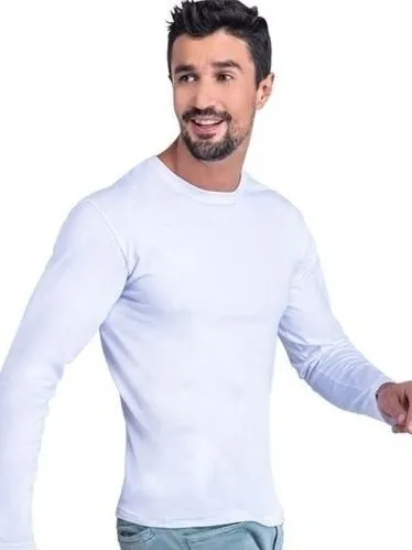 Playera Térmica Larga Color Blanco Y | MercadoLibre