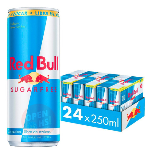Red Bull Sin Azúcar 250ml - Pack X 24 Un