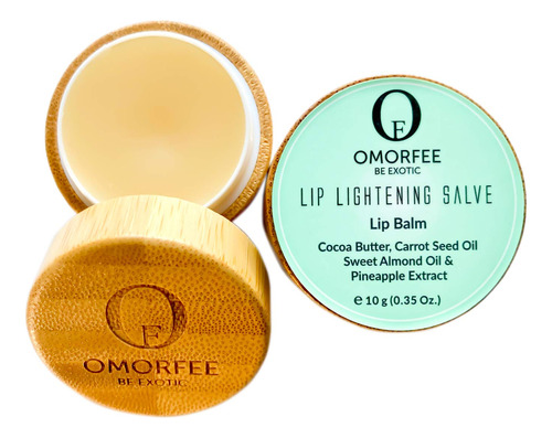 Omorfee - Balsamo Aclarador De Labios 100% Organico, Balsamo