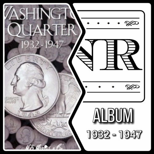 Álbum Monedas Cuartos Dolar Eeuu - 1932 - 1947 - P & D -25 C