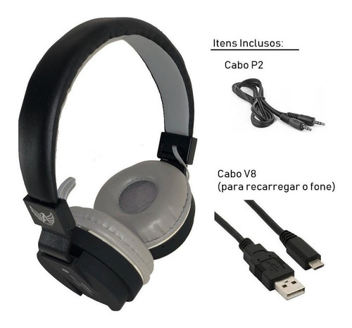Imagem 2 de 2 de Fone Altomex Bluetooth Al833