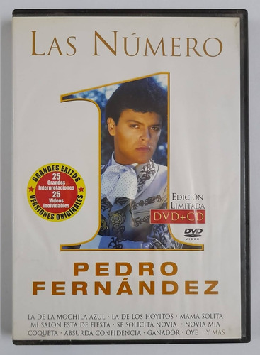 Dvd Pedro Fernández Las Número 1
