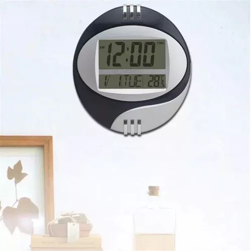 Reloj Digital De Pared Temperatura Fecha Kd-3806n