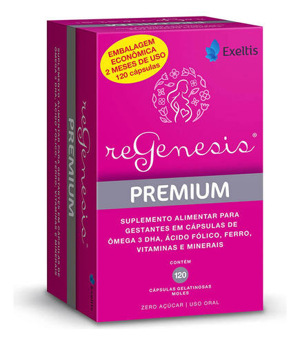 Regenesis Premium 120 Capsulas Vitamina Para Gestantes