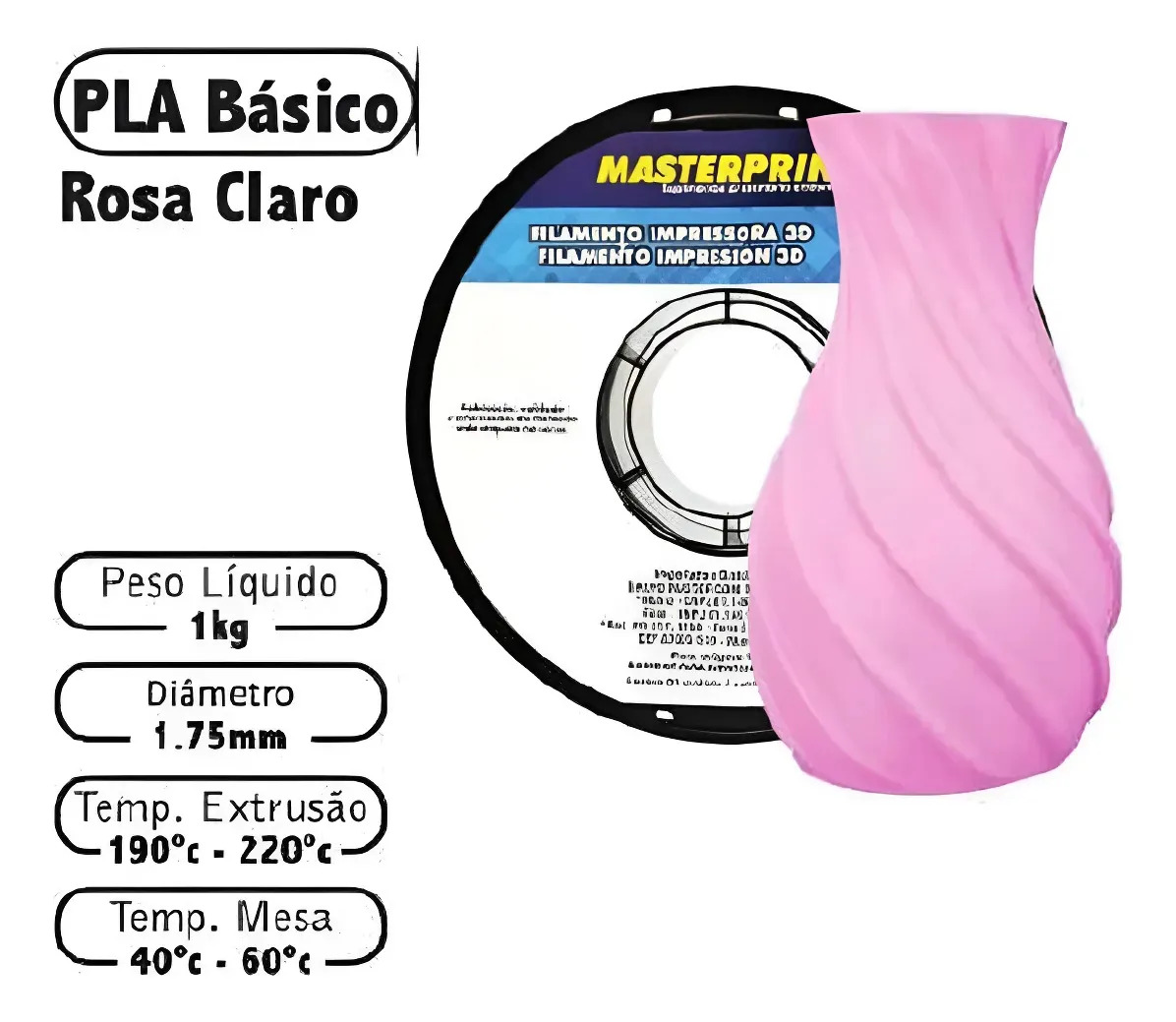 PLA Masterprint 1kg Rosa