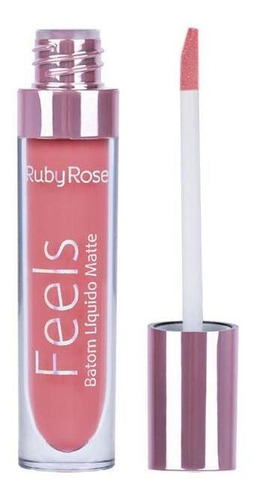 Lápiz labial líquido mate Ruby Rose Feels, 4,35 ml, 365 Hb-8226, color coral