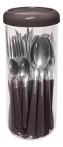 Comprar Set De Cubiertos Carol Frasco X24 Cocina Bazar Moderno Acero