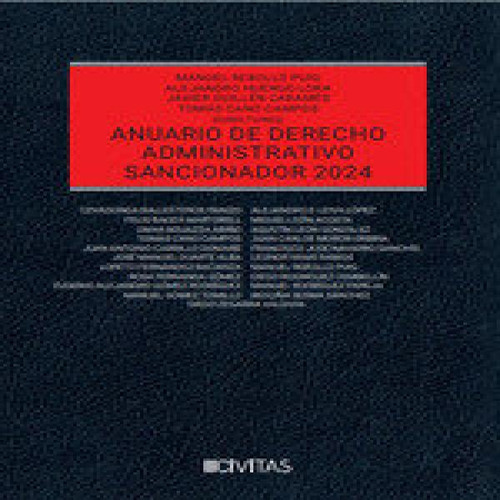 Anuario De Derecho Administrativo Sancionador 2024, De Alejandro Huergo Lora. Editorial Aranzadi, Tapa Dura En Español, 2024