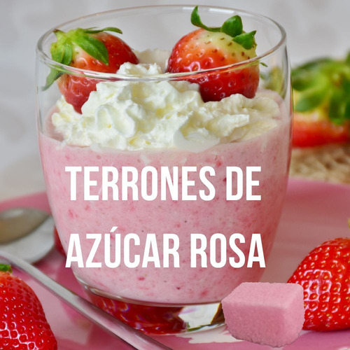 Terrones De Azúcar Color Rosa (cubitos Cubos) (499gr)