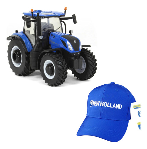 1:64 New Holland T7.300 Con Plm Intelligence, Ertl Prestige Azul