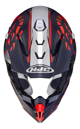 Capacete Hjc Off I50 Red Bull Preto E Vermelho Tamanho 56
