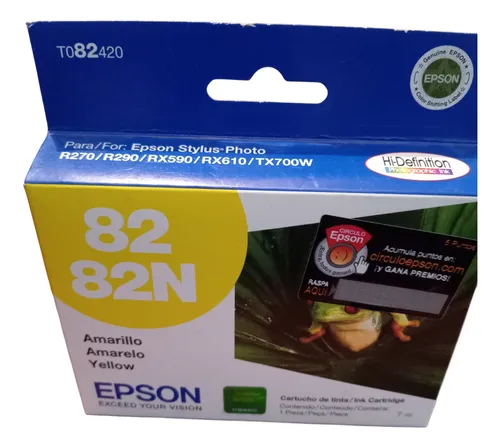 Cartucho Epson T082 82n Amarillo Original