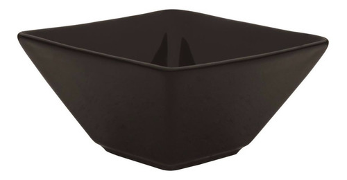 Bowl / Ensaladera Cuadrado Negro Oxford 14,5cm Porcelana