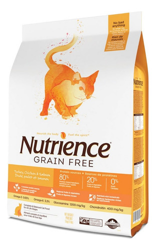 Alimento Gato Nutrience Grainfree Pavo, Pollo, Aren 2,5k. Np